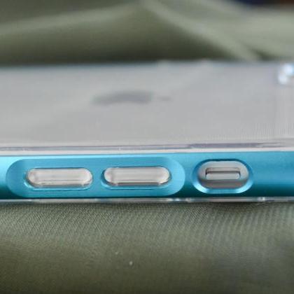 Blue Iphone 6 / Iphone 6 Plus Case Metal Bumper..